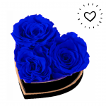Boite de roses éternelles en forme de cœur