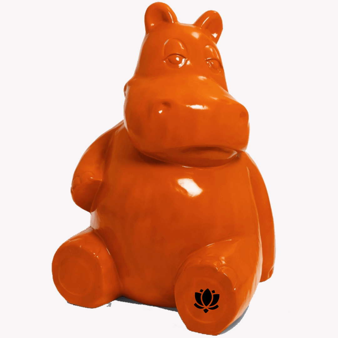 Hippopotame en resine 4 1 | The Luxury Box