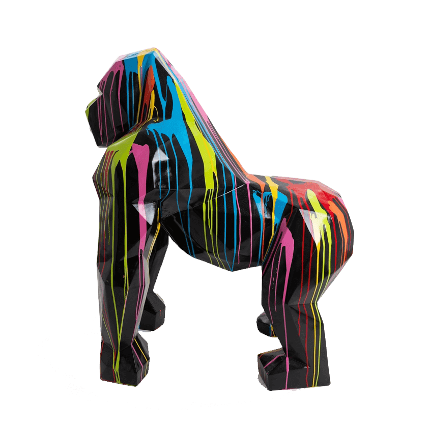 kamina 140cm statuegorilleorigamigeanttaillexldesigntrashmulticolorecoloridelabaseauchoix 5 min | The Luxury Box