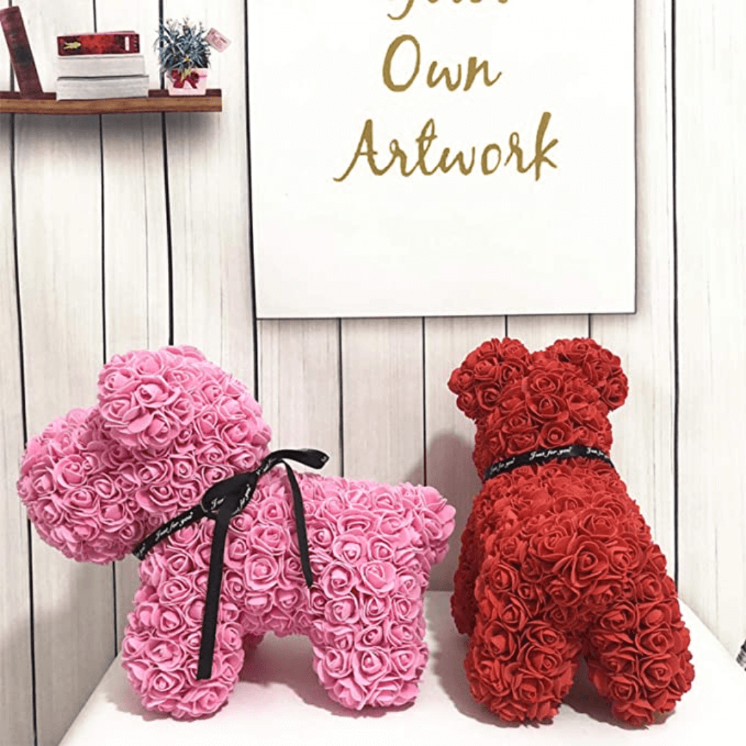 Chien en roses 2 1 | The Luxury Box