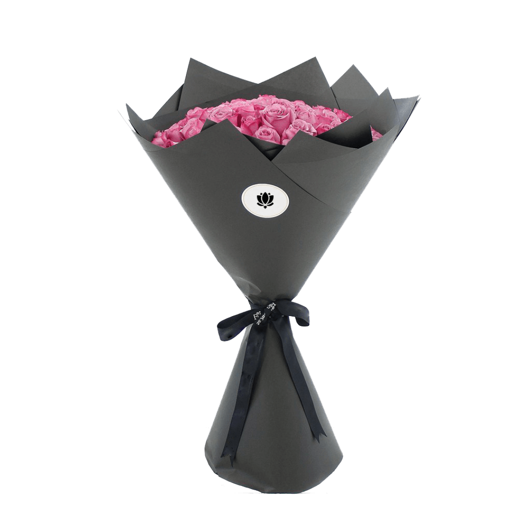 Bouquet de 50 roses mauve 2 | The Luxury Box