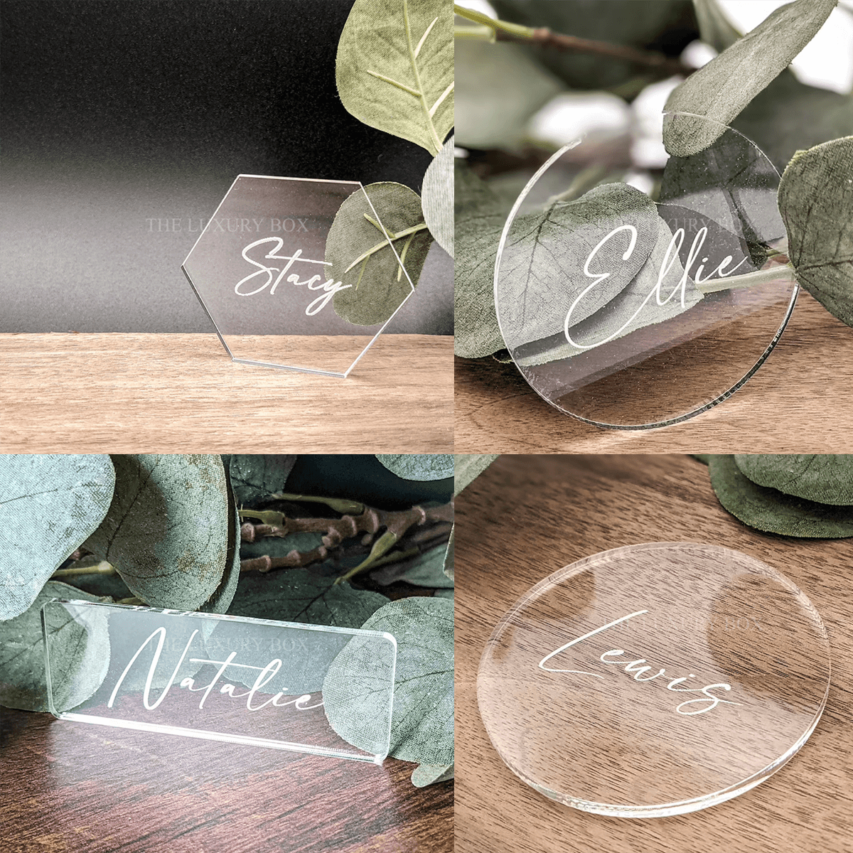 Acrylic Carte nom invité