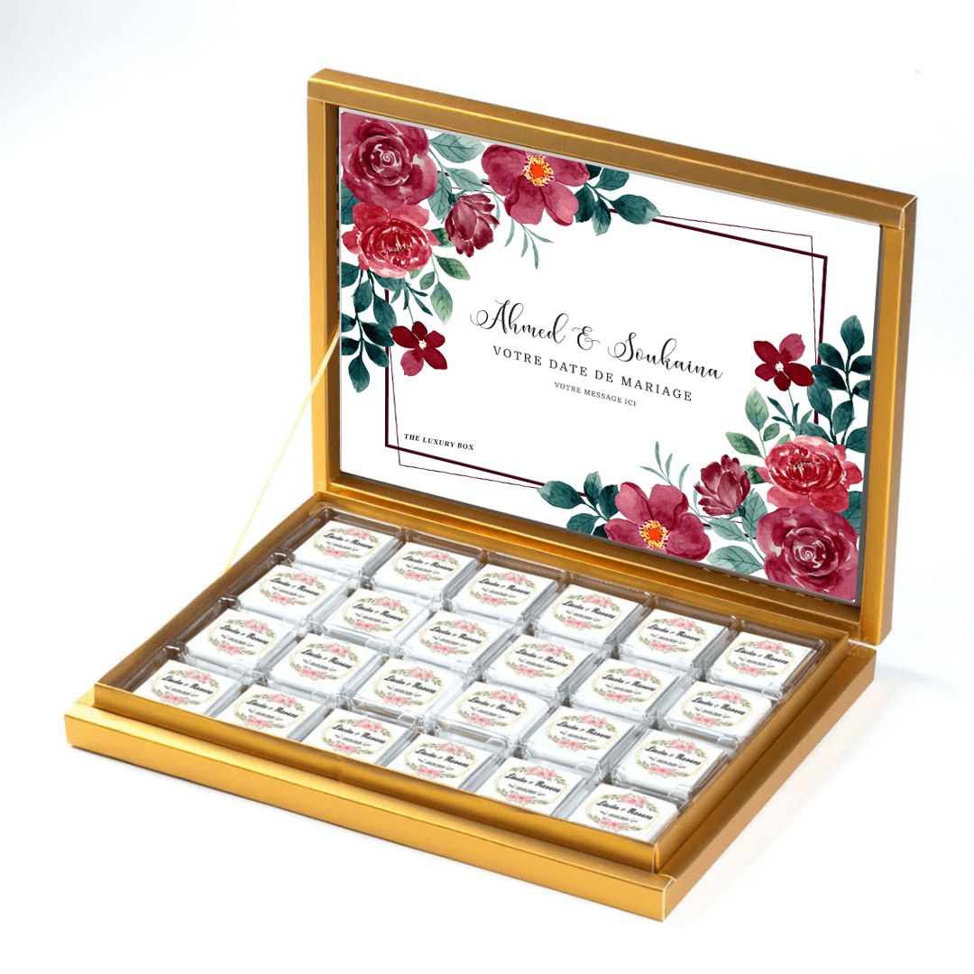 Coffret de chocolats personnalisable