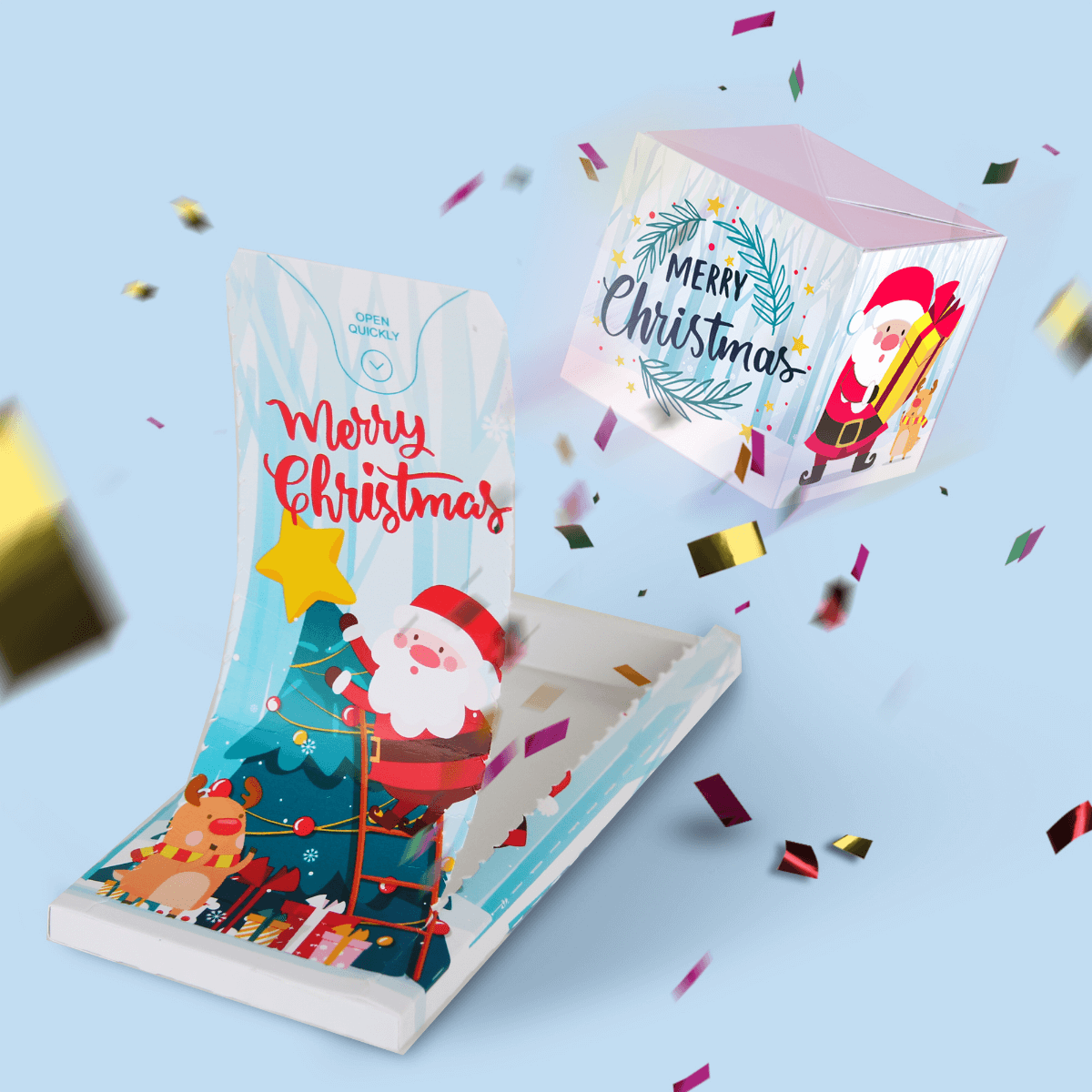 Carte Surprise Explosion de confettis