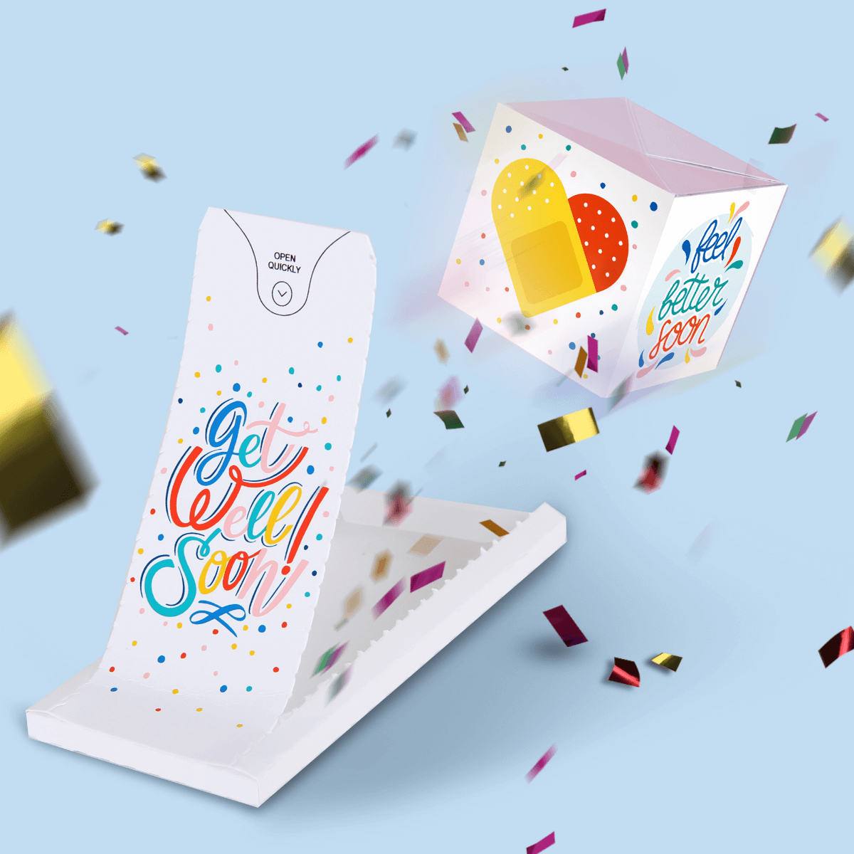 Carte Surprise Explosion de confettis