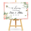 Horizontal Sign Box (1) Panneau Welcome Mariage