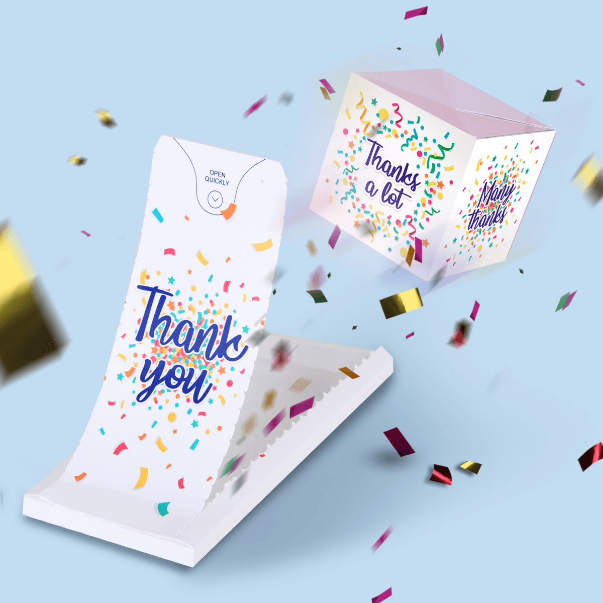 Carte Surprise Explosion de confettis