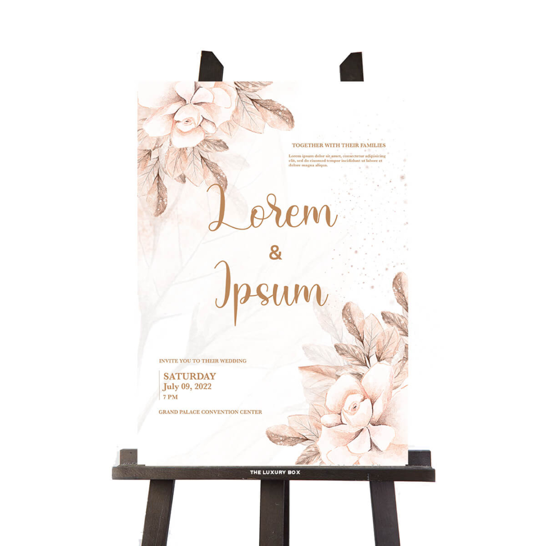 Panneau welcome mariage