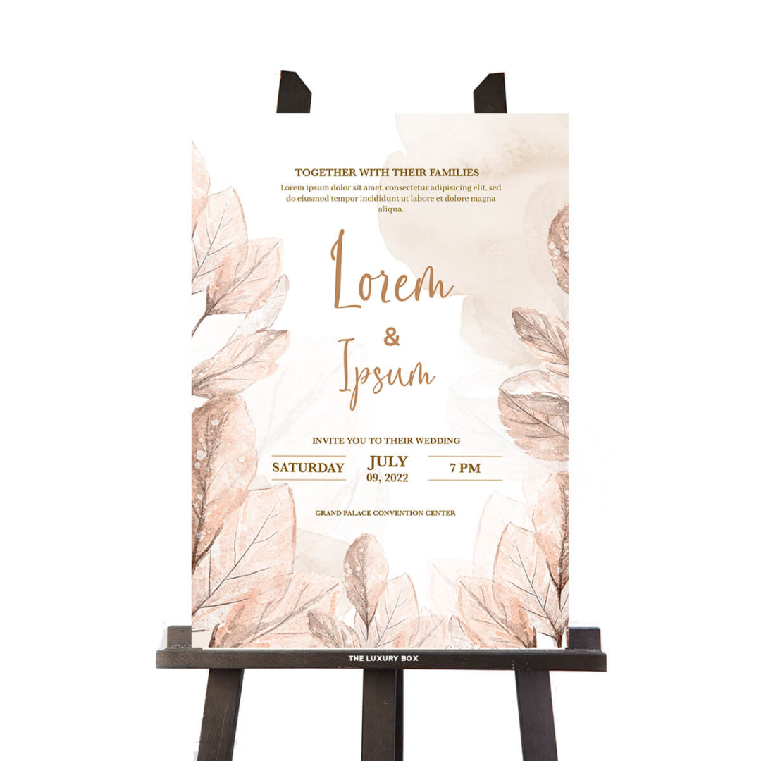 Panneau welcome mariage