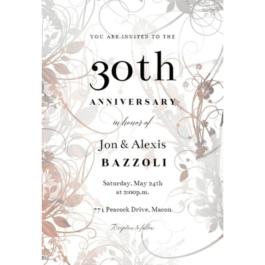 Invitation pour vos anniversaires