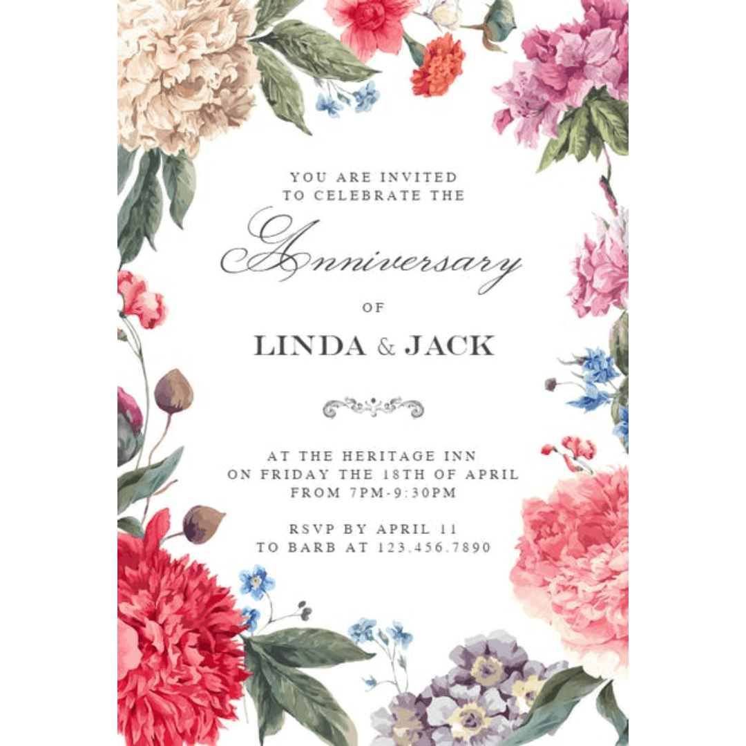 Invitation pour vos anniversaires
