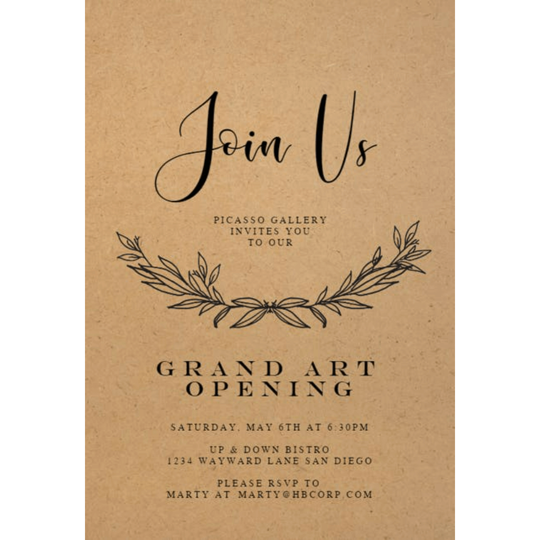 Invitation pour vos cérémonies
