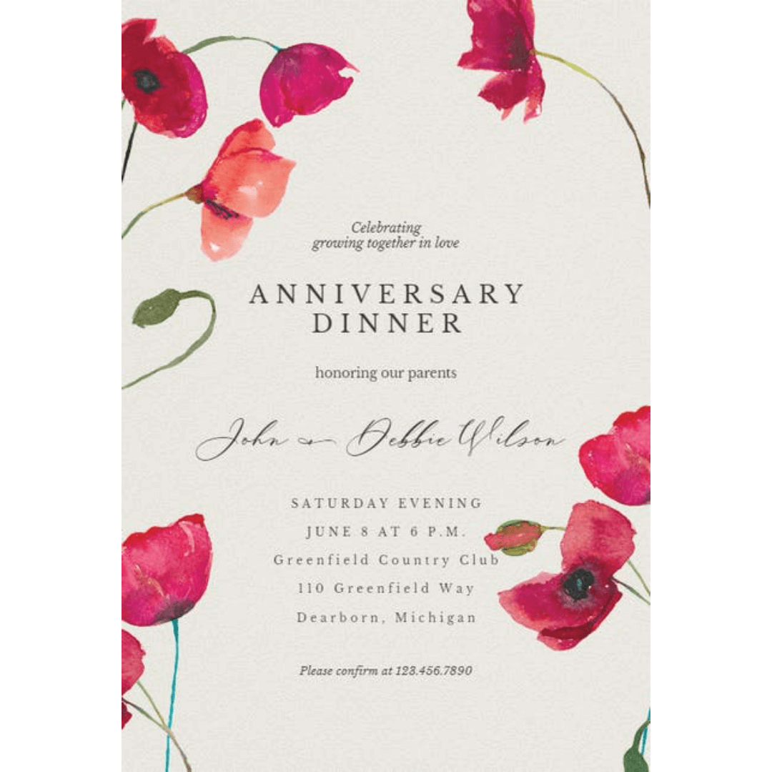 Invitation pour vos anniversaires
