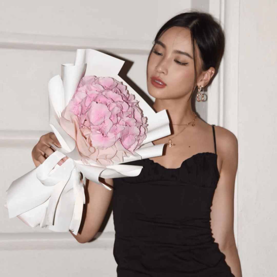 Fresh Flower Bouquet Pink Hydrangea S 2 | The Luxury Box