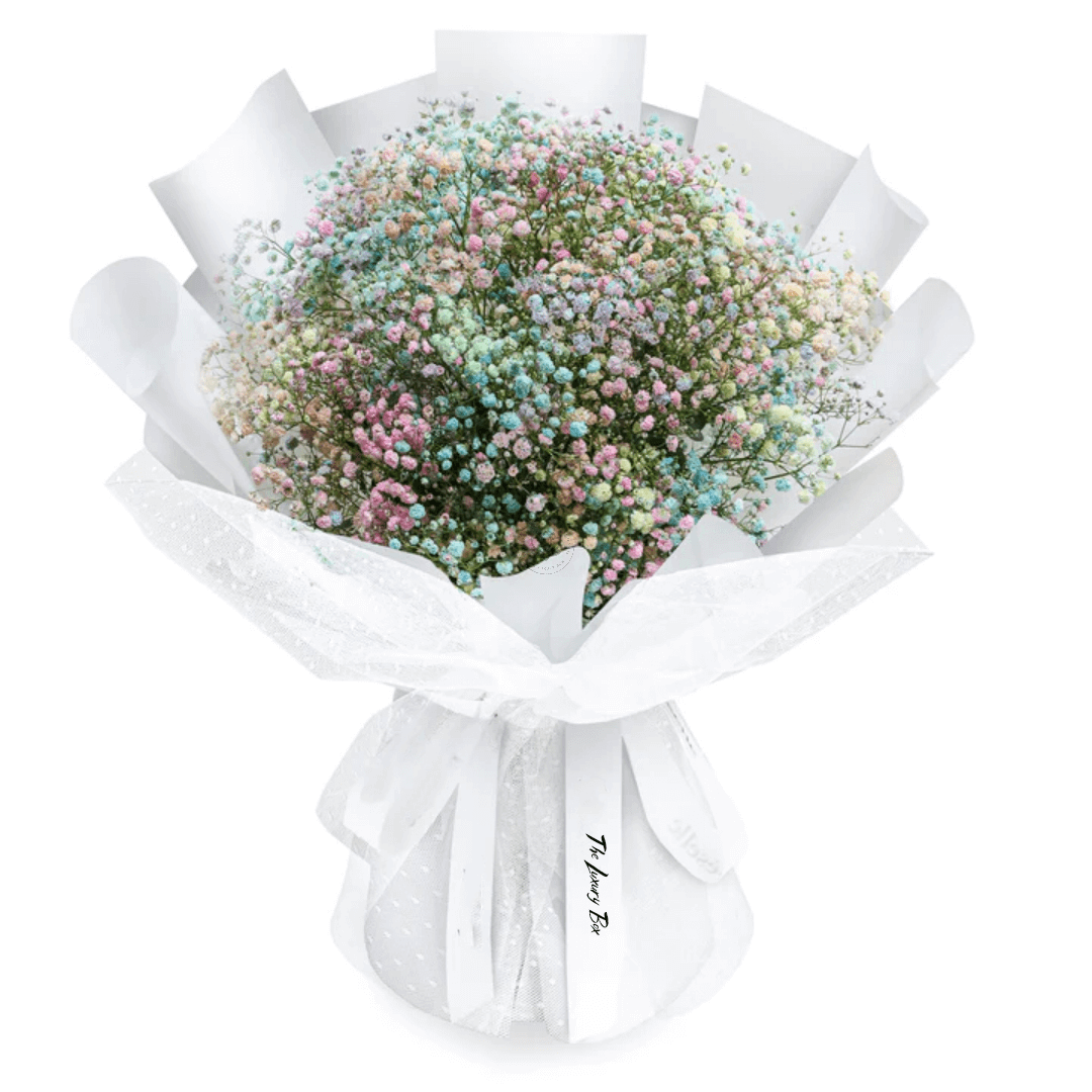 Bouquet Gypsophile Artificiel Marron Foncé - Décoration Intérieure Sans Entretien | Fausses Fleurs Réalistes | Pour Salon, Chambre, événements