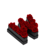 Coffret de fleurs éternelles lettre