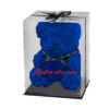 Ours de roses bleu avec coffret Ours de roses bleu avec coffret