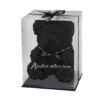 Ours de roses noir avec coffret Ours de roses noir avec coffret