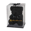 Ours de roses noir avec coffret Ours de roses noir avec coffret