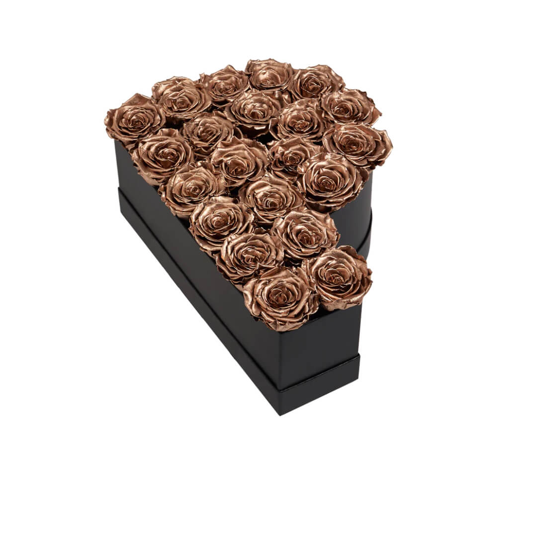 Lettre de Roses en or