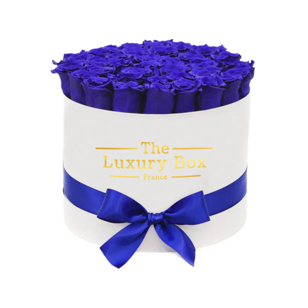 Commander/Acheter un coffret de roses éternelles mauve