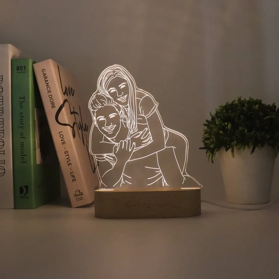 Lampe LED 3D Personnalisable 2 | The Luxury Box