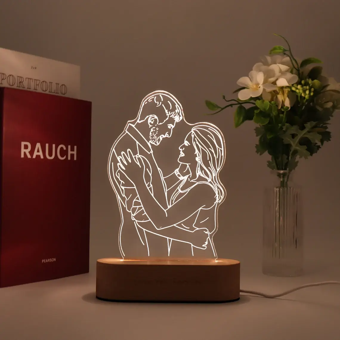 Lampe LED 3D Personnalisable 3 | The Luxury Box