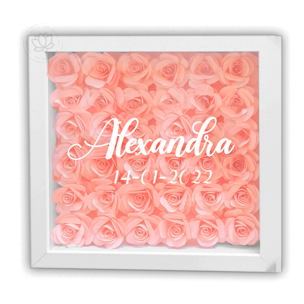 Cadre de fleurs Love Days 1 | The Luxury Box