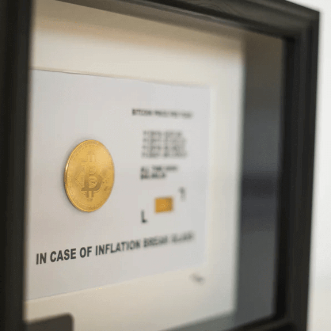 IN CASE OF INFLATION BITCOIN FRAME | The Luxury Box