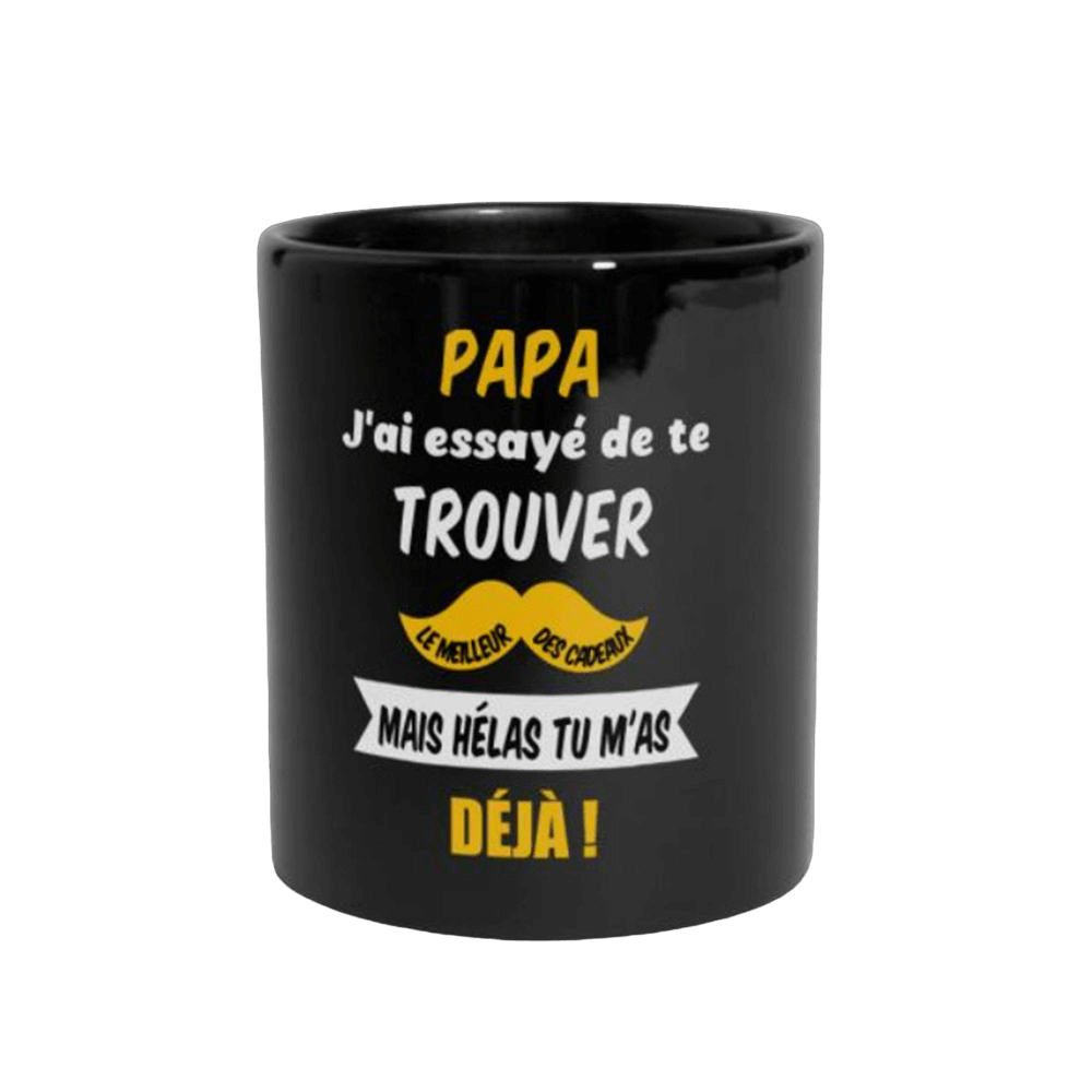 papa jai essaye de te trouver un cadeau t shirt mug | The Luxury Box