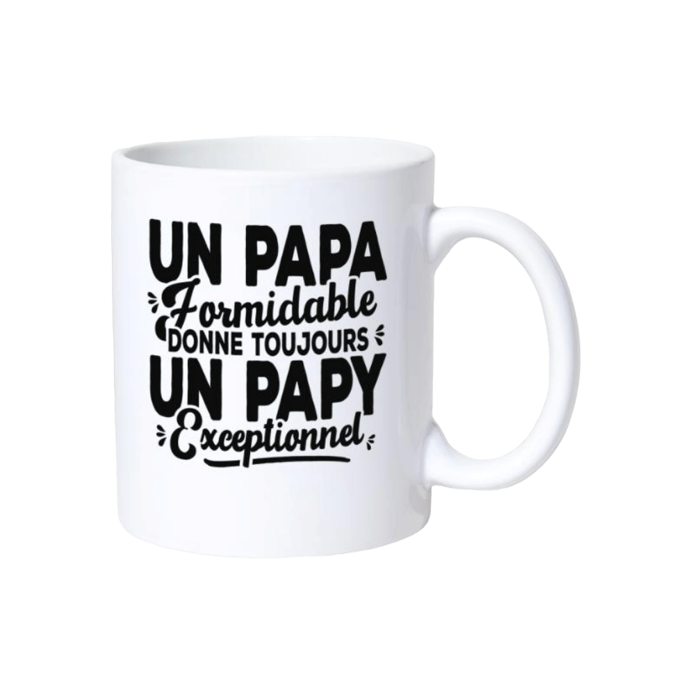 un papa formidable donne un papy exceptionnel mug | The Luxury Box