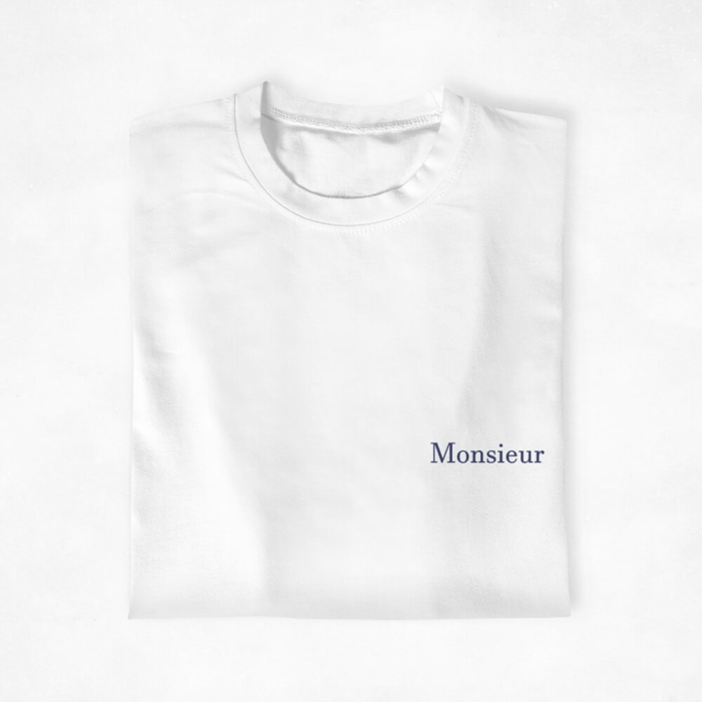 T shirt Couple Madame Monsieur 2 | The Luxury Box