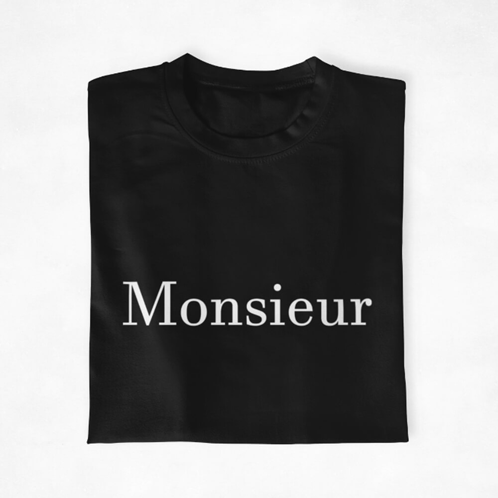 T shirt couple Madame Monsieur 2 5 | The Luxury Box