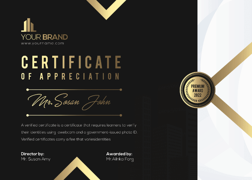 Certificats | The Luxury Box